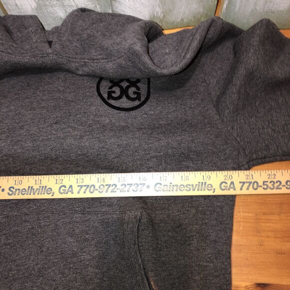 G/Fore Golf Hoodie Men's Medium Gray Casual Hooded Pullover Golf Long Sleeve - Picture 9 of 11